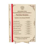 Świadectwo najlepszego wychowawcy prezent na zakończenie roku szkolnego prezent dla Nauczyciela od klasy uczniów